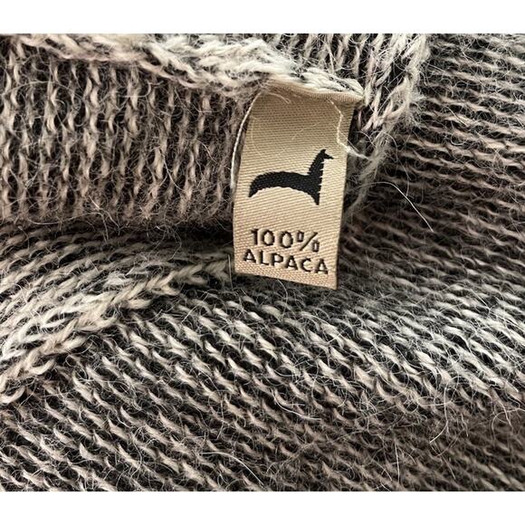 Peruvian Link Alpaca Collection Light Gray Women's Open Cardigan‎ Size Small - Picture 4 of 5